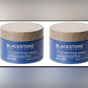 2 X Blackstone Sea+Surf Thickening Pomade  4 oz Hair Matte Finish Mens Grooming